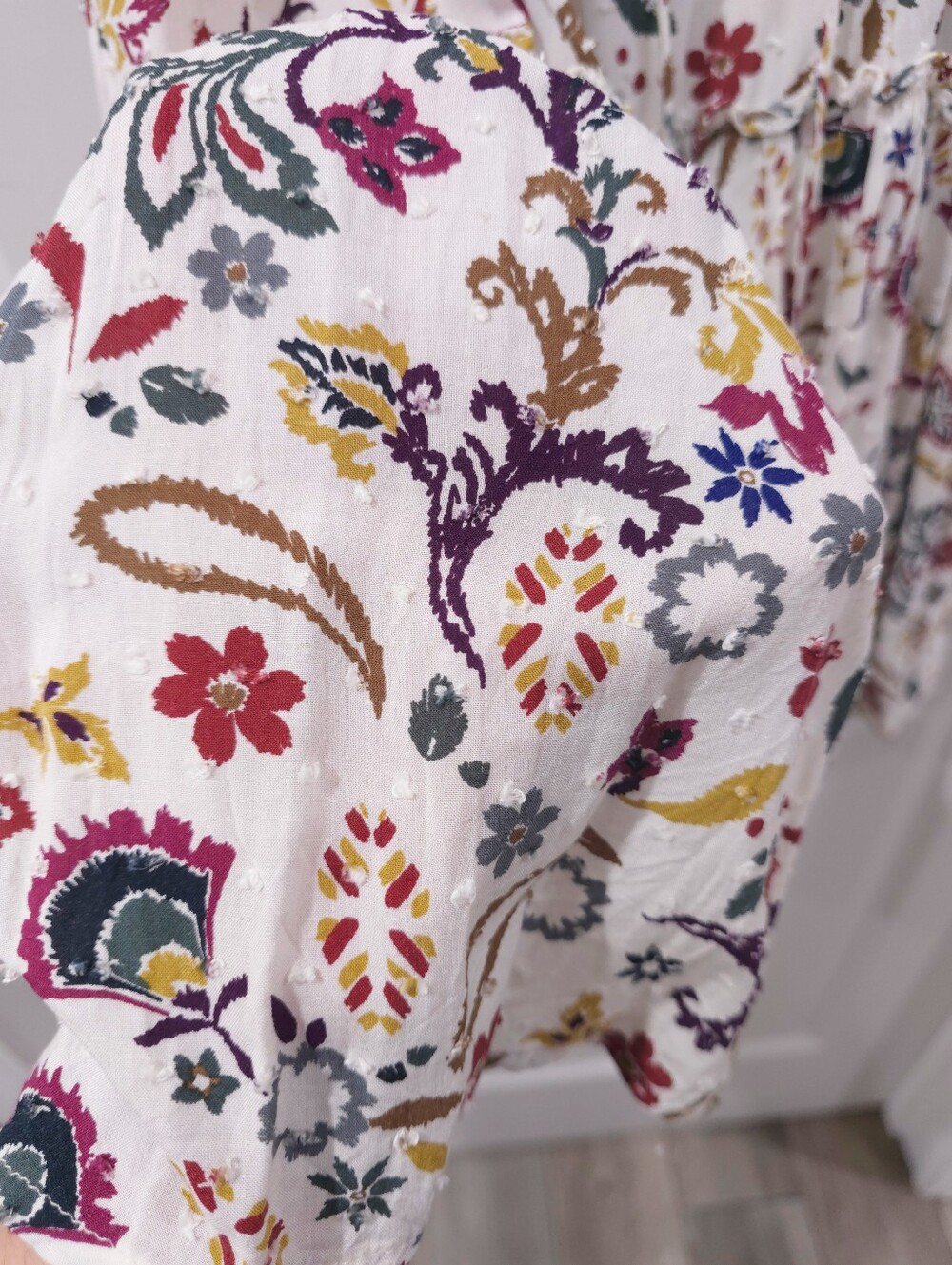 OLIVACEOUS Boho Tiered Floral Mini Dress | Effortless Festival & Resort Style, L - Picture 14 of 16